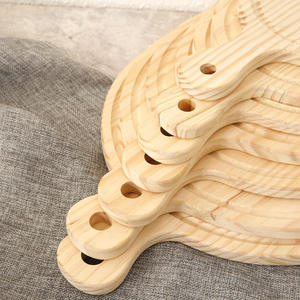 Planches à pizza rondes en bois personnalisées avec poignées, idéales pour les restaurants, planches à découper pour fruits et fromages – Vente chaude - Product Image 6