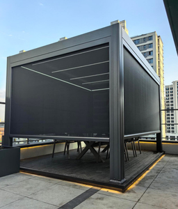 Fabricant chinois, vente en gros directe, écran <span class=keywords><strong>de</strong></span> <span class=keywords><strong>jardin</strong></span>, écran extérieur à fermeture éclair, écran rétractable pour patio, écran motorisé - Product Image 4