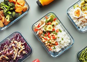Customized 10-Pack High Borosilicate Glass Square Food <b>Storage</b> <b>Container</b> Set BPA Free Microwave Safe Airtight Lid <b>Stackable</b> - Product Image 4