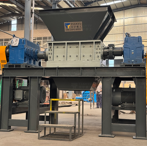 Broyeur à double arbre pour résidus de culture Biomasse Tiges de maïs Paille de riz Tiges de blé Roseaux Écorce Branches Racines - Product Image 1