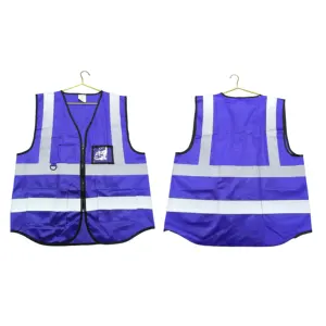 Best Selling High Visibility Reflective Safety Vest With Pockets Zipper For Construction