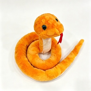 Peluche de serpiente personalizado, peluche de serpiente naranja, peluche de reptil, peluche de animal. - Product Image 3