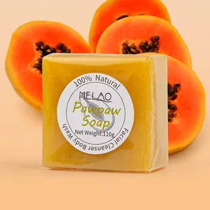 Doğal cilt parlatıcı Pawpaw sabun ipeksi pürüzsüz cilt yüz ve vücut peeling Papaya beyaz sabun