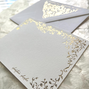 Sobres <span class=keywords><strong>de</strong></span> Invitación con Papel Dorado Personalizados, Juego <span class=keywords><strong>de</strong></span> Tarjetas <span class=keywords><strong>de</strong></span> Nota, Papelería para Bodas, Sobre Floral con Estampado en Relieve <span class=keywords><strong>de</strong></span> Lujo, Sobres <span class=keywords><strong>de</strong></span> Regalo <span class=keywords><strong>de</strong></span> Alta Gama - Product Image 1