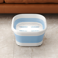 Bassin de bain de pieds pliable WANUO, en plastique durable, pliable, pour spa des pieds, portable, pour voyage