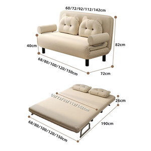 Nouveau Canapé-<span class=keywords><strong>Lit</strong></span> Pliant Multifonctionnel 2026 pour Petits Espaces – <span class=keywords><strong>Lit</strong></span> <span class=keywords><strong>Double</strong></span> Rétractable <span class=keywords><strong>Double</strong></span> Usage Idéal pour Bureau et Appartements de Petite Taille - Product Image 4