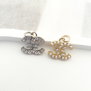 Handmade Thiết kế kim loại mặt dây chuyền với ngọc trai hợp kim trang sức bông tai và vòng đeo tay DIY phụ kiện thư quyến rũ - Product Image 3