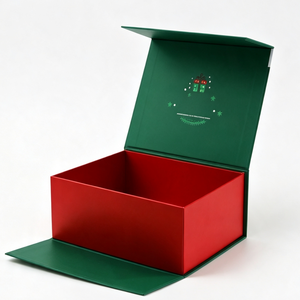 Wholesale Red Green Christmas Advent Calendar <b>Box</b> Rigid Cardboard <b>Empty</b> Mystery Blind <b>Box</b> <b>for</b> Small Jewelry and Surprise <b>Gift</b> - Product Image 1