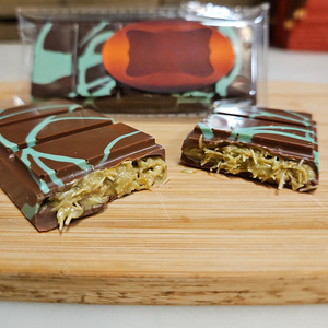Pistache Kataifi au chocolat artisanal de haute qualité, halal, fabriqué à Dubaï, vente en gros OEM d'usine - Product Image 4