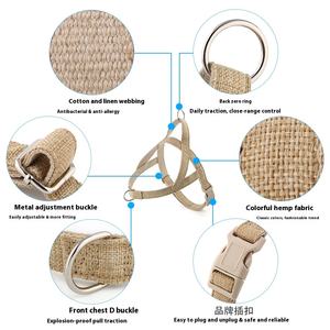 Harnais pour chien de style gilet de luxe pour chiens de taille moyenne Bouton de harnais rembourré à motif solide Fabriqué en Oxford pour <span class=keywords><strong>berger</strong></span> <span class=keywords><strong>allemand</strong></span> Doré - Product Image 5