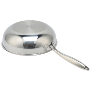 2 Piezas de Sartenes Pequeñas Tipo <span class=keywords><strong>Wok</strong></span> de Acero Inoxidable de Doble Cara con Base de Tres Capas y Tapas de Vidrio, Revestimiento Antiadherente de Cerámica, Venta al por Mayor - Product Image 4