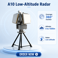 Sistema de Monitoreo y Defensa Contra Drones A10 con Radar Anti-UAV de Largo Alcance (8 km), Control Remoto, Seguimiento de 500 Objetivos y Resistencia al Agua
