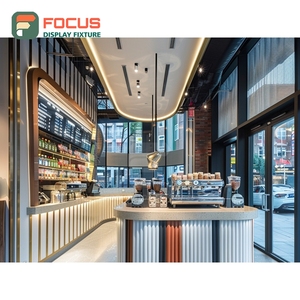 Exhibidor Creativo para Productos de Café, Diseño de Estante Abierto, Área de Exhibición para Bolsas de Café, Exhibidor para Cafetería - Product Image 2