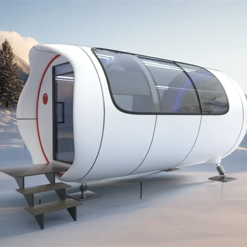 Outdoor Pretpark Apparatuur Prefab Droom Ruimte Huis Container Apple Cabine Huis Met Slaapkamer En Keuken