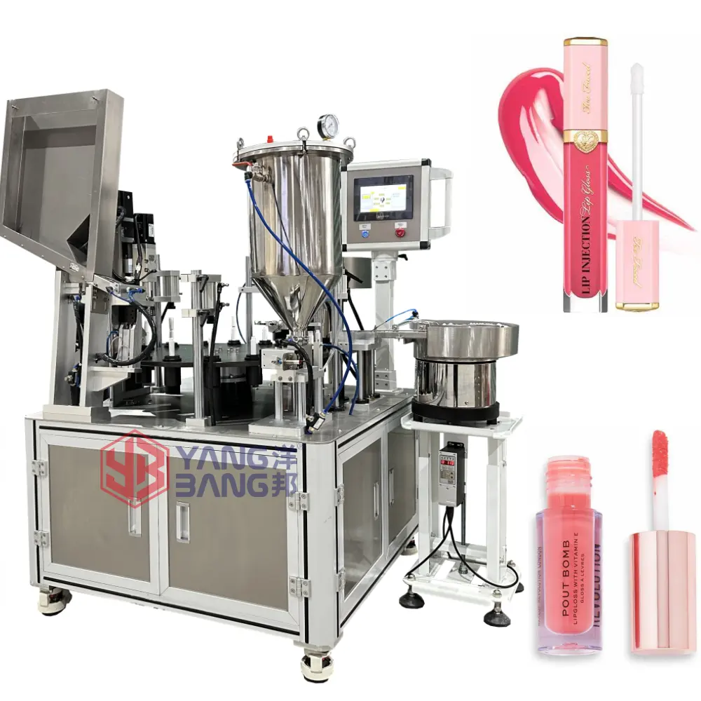 Automatische Lipgloss Vulmachine Cosmetische Schoonheid Make-Up Lipgloss Buis Mascara Vul-En Afdekmachine