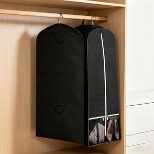 Heavy-Duty Nonwoven Bridal Gown <b>Cover</b> - Foldable Handheld Dust Bag for Long Train Wedding Dresses - Product Image 4