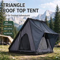 Tente de toit rigide triangulaire à montage instantané pour marque privée, fournisseur en gros, 2-3 personnes, quatre saisons, 4x4 tout-terrain