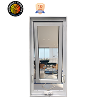 Fenêtre en aluminium résistante aux ouragans, double vitrage, pour maisons