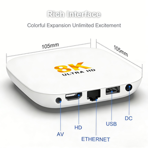 <span class=keywords><strong>Iptv</strong></span> Stb 4K/8K Lecteur multimédia en streaming, décodeur intelligent, boîte Android, Europe, Allemagne, Suède, Autriche, Finlande, Belgique, livraison gratuite - Product Image 2