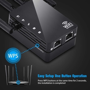 Con buena calidad de producto 5G/2,4G 1200Mbps <span class=keywords><strong>WiFi</strong></span> Range Extender <span class=keywords><strong>WiFi</strong></span> <span class=keywords><strong>Repetidor</strong></span> con 2 puertos Ethernet - Product Image 6