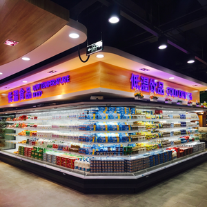 Réfrigérateur vertical multi-étagères GENERALFUSHI pour l'affichage des légumes et des fruits en supermarché avec technologie de circulation d'air optimale - Product Image 3