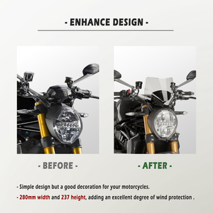 XXUN accessoires de moto pare-brise déflecteur de vent avec support pour <span class=keywords><strong>Ducati</strong></span> <span class=keywords><strong>Monster</strong></span> 821 <span class=keywords><strong>797</strong></span> 1200 S R 2014-2022 - Product Image 5