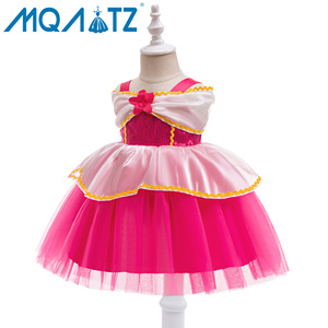 Vestido de Cosplay MQATZ con Hombros Descubiertos y Diseño de Empalme, Vestido de Princesa Rosa para Festivales, ASMR089 - Product Image 3