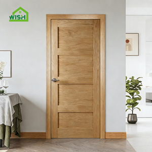 Puerta de Madera Moderna <span class=keywords><strong>para</strong></span> Dormitorio, Estilo Shaker, Precolgada, Manual, con Aislamiento Acústico, <span class=keywords><strong>para</strong></span> Sala de Estar, Apartamento, Hotel, Villa - Product Image 2