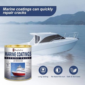 <span class=keywords><strong>Marine</strong></span> Topside Paint Battleship Grey 32oz avec apprêt pour la protection <span class=keywords><strong>de</strong></span> la ligne <span class=keywords><strong>de</strong></span> flottaison en bois et métal en <span class=keywords><strong>fibre</strong></span> <span class=keywords><strong>de</strong></span> <span class=keywords><strong>verre</strong></span> - Product Image 4