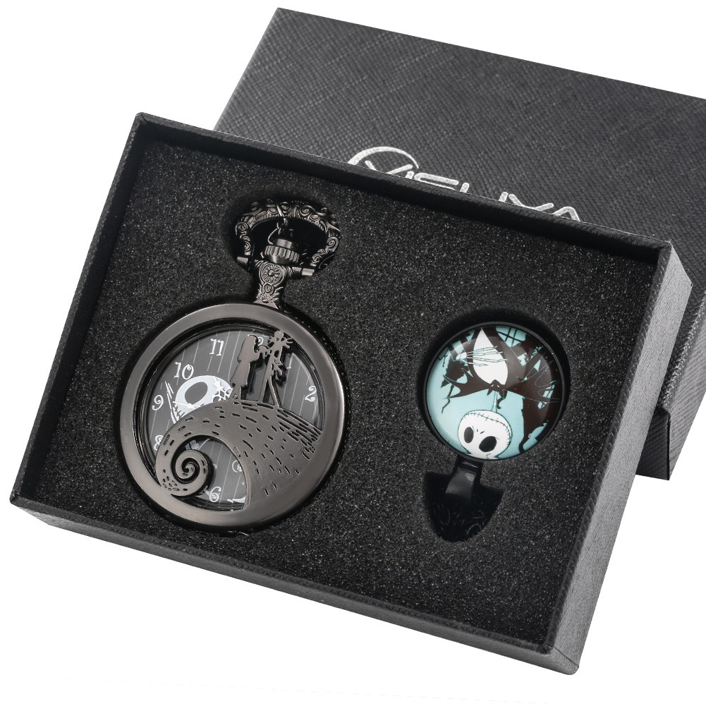 ジャックスケリントン懐中時計ギフトセットサリーネックレスチェーン