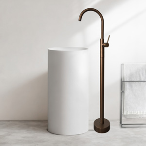Basin Faucet Single Handle Deck Mounted Ceramic Valve Core Copper Body Hotel Grade - Product Image 4