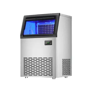 120千克150千克160千克180千克空气冷却水冷却器立方体制冰机不锈钢家用制冰机