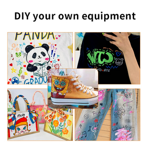 Kép tip vải đánh dấu vĩnh viễn cho quần áo, 24 màu sắc vải trang trí sơn bút cho trẻ em, t-shirt Giày đánh dấu - Product Image 5