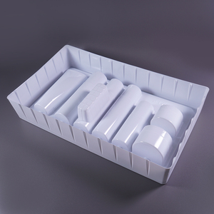 Bandeja de plástico PVC PET de Color blanco personalizado para loción cuidado de <span class=keywords><strong>la</strong></span> <span class=keywords><strong>piel</strong></span> inserto de ampolla de formación al vacío - Product Image 2