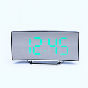 <b>Smart</b> Led Digital Alarm <b>Clock</b> With Backlight Usb Charging Rectangle Shape Bedroom <b>Table</b> <b>Clock</b> Mirror Display Single Face - Product Image 1