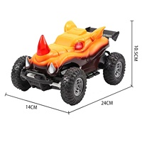 Voiture RC Monster Truck à grande vitesse sur route, 4 canaux, 27 MHz, avec câble USB, prête à l'emploi, batterie au lithium 3,7 V, portée de 15 à 20 m
