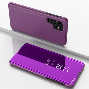 Coque de téléphone portable à rabat, étui miroir transparent avec support 5G pour Samsung Galaxy <span class=keywords><strong>S22</strong></span> <span class=keywords><strong>Ultra</strong></span> - Product Image 4