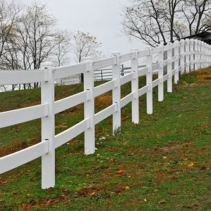 Clôture de ferme américaine à 4 rails en métal Panneaux de clôture pour chevaux en aluminium à haute résistance Clôture de ranch à lattes d'acier