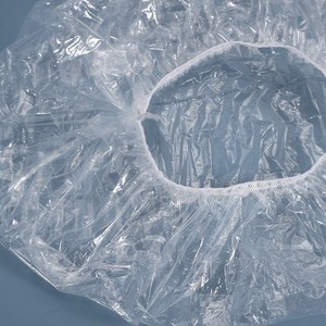 Bonnet de douche jetable Heran Hot Hotel, super élastique, écologique, monocouche, épais, en <span class=keywords><strong>plastique</strong></span> PE pour adultes - Product Image 3