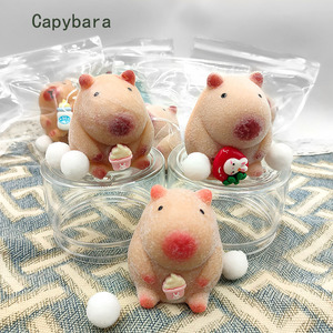 Funny Super Soft 6cm Capybara <b>Squishy</b> Toy TPR Material Stress Relief and Creative Gift for All Ages - Product Image 2
