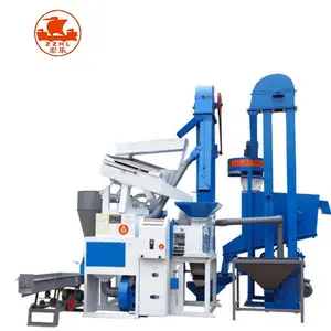 Automatic high output combined commercial diesel engine rice milling equipment