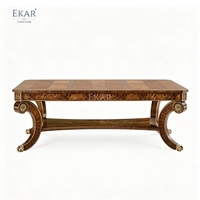 Table basse de luxe EKAR Westminster |   Table basse de style anglais incrustée à la main |   Usine de meubles de Foshan