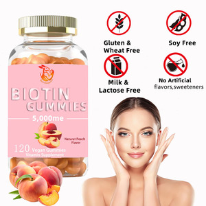 Direct From Factory Biotin Gummies Support Healthy <b>Hair</b> Nails & Skin Immune Support Beauty Supplement Gummies - Product Image 5