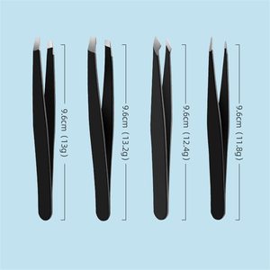 Ultra -slim Slanted Tweezers Professional Stainless Steel Eyebrow Facial Hair <b>Removal</b> Tweezers with Ultra Precision - Product Image 3