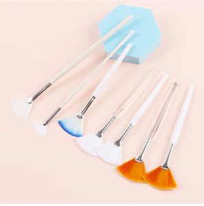 Esthéticienne visage Applicateur soft mix masque unique peeling facial Acide beauté spa outils Cosmétique mini single <span class=keywords><strong>Maquillage</strong></span> Fan Brush - Product Image 1