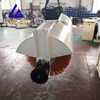 Balayeuse de voirie montée sur excavatrice, à entraînement hydraulique pour le nettoyage des chaussées et des bordures, largeur de travail 1500 mm en option
