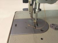 Machine à coudre électrique robuste, modèle industriel, avec 1 aiguille, pied plat, pour la marche, courtepointe