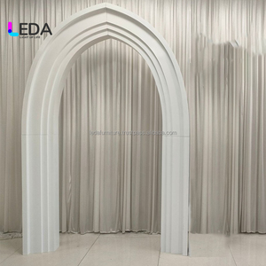 Arco de Fondo Metálico para Eventos y Bodas, Diseño Nuevo de LEDA, Color Blanco, para Decoración de Fiestas - Product Image 4