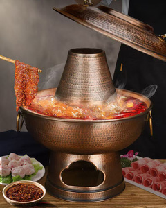 Pentola per Hotpot in Rame Puro di Pechino per Carne di Agnello e Manzo, Hotpot a Carbone - Product Image 6