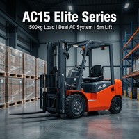 Chariot élévateur électrique WGZN monobloc en fonte de 1,5 tonne, alimenté par batterie au lithium, à longue durée de vie, pour la logistique et le stockage